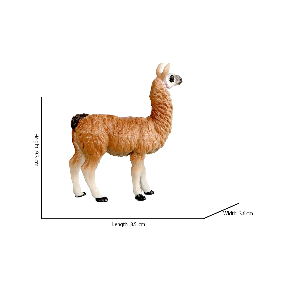 Realistic White Alpaca Llama Figurine – Cute Camel Model for Desk Decor & Educational Play - Image 36