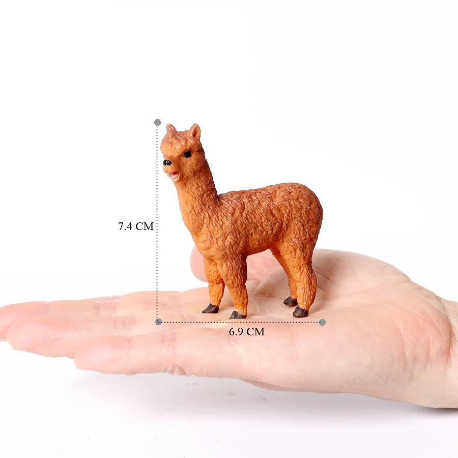 Realistic White Alpaca Llama Figurine – Cute Camel Model for Desk Decor & Educational Play - Image 18