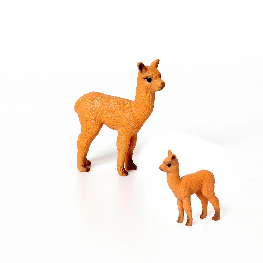 Realistic White Alpaca Llama Figurine – Cute Camel Model for Desk Decor & Educational Play - Image 41