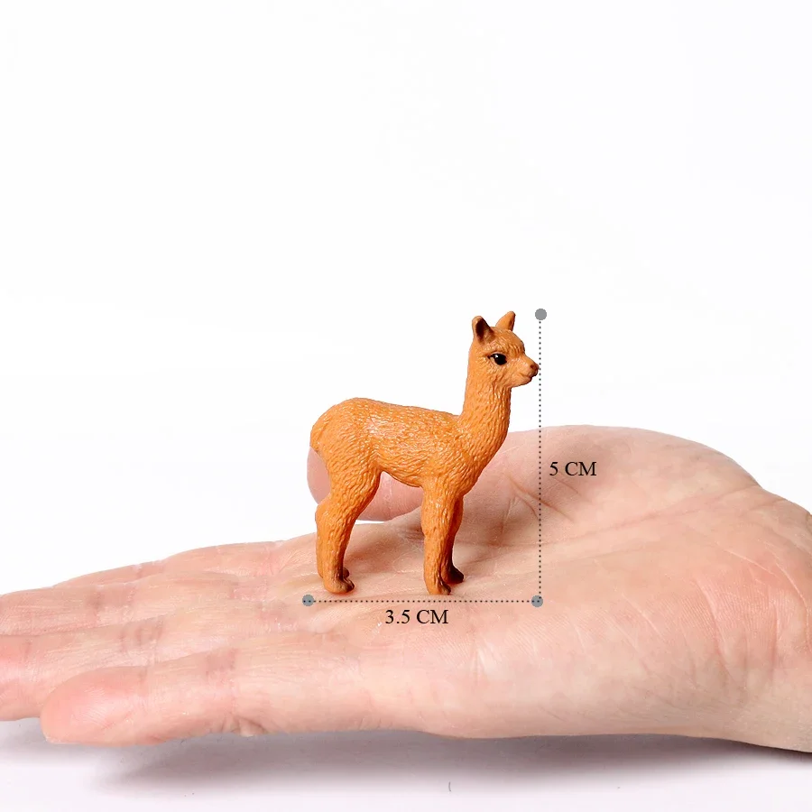 Realistic White Alpaca Llama Figurine – Cute Camel Model for Desk Decor & Educational Play - Image 30