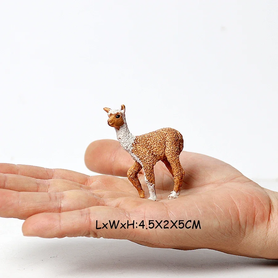 Realistic White Alpaca Llama Figurine – Cute Camel Model for Desk Decor & Educational Play - Image 29