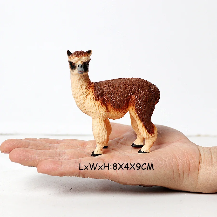 Realistic White Alpaca Llama Figurine – Cute Camel Model for Desk Decor & Educational Play - Image 33