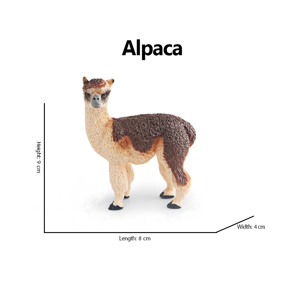 Realistic White Alpaca Llama Figurine – Cute Camel Model for Desk Decor & Educational Play - Image 38