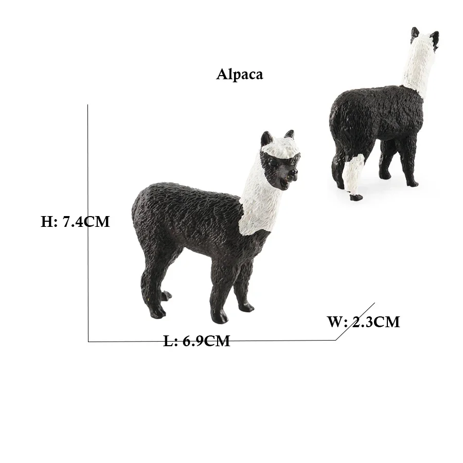 Realistic White Alpaca Llama Figurine – Cute Camel Model for Desk Decor & Educational Play - Image 21