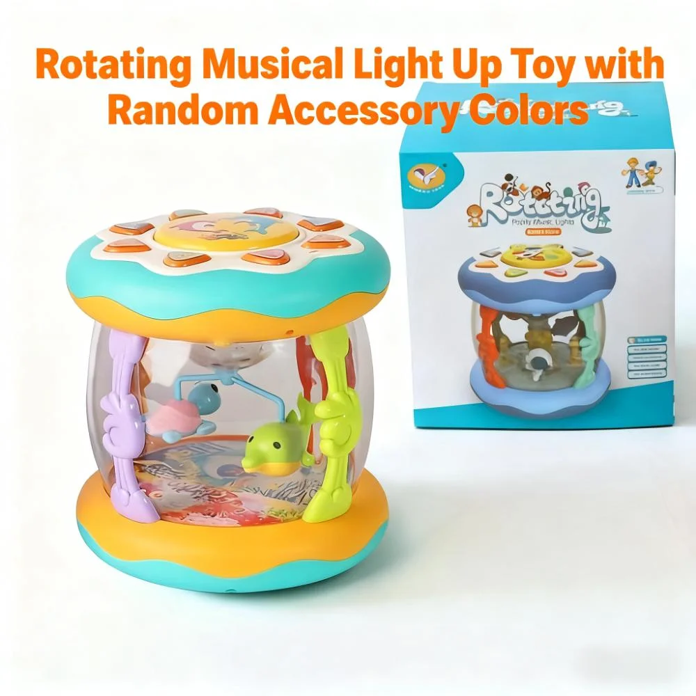 360° Light-Up Musical Roller Toy – Interactive Crawling & Walking Aid for Babies - Image 8