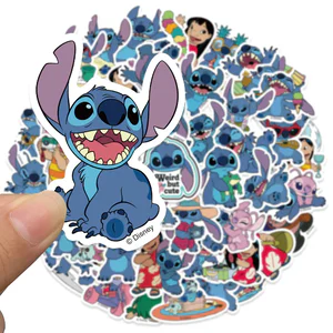 51PCS Lilo & Stitch Cartoon Sticker Pack – DIY Vinyl Decals for Laptops, Water Bottles & Scrapbooking