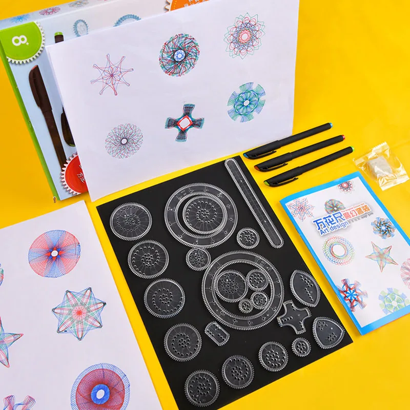 Geometric Spirograph Drawing Kit – Creative Gear Wheel Art Set for Kids - Image 14