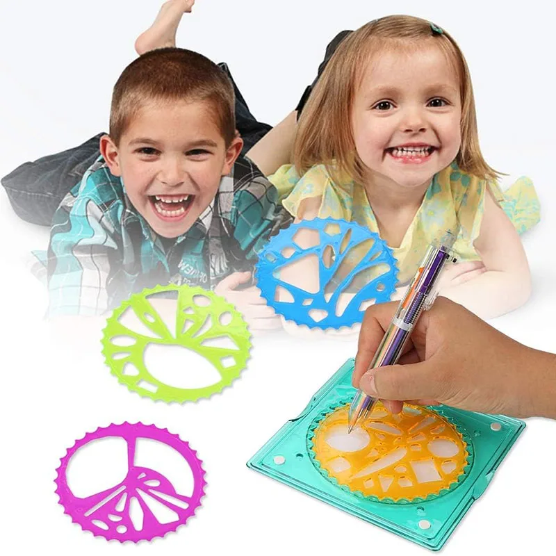 Geometric Spirograph Drawing Kit – Creative Gear Wheel Art Set for Kids - Image 2
