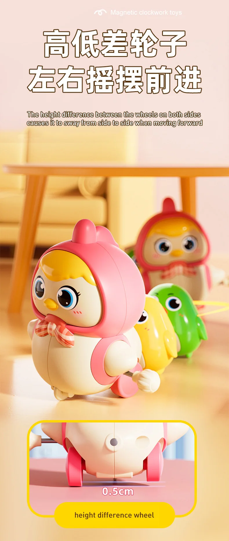 Musical Walking Chicken Toy with Night Light – Interactive Crawling & Learning Buddy for Babies - Image 13