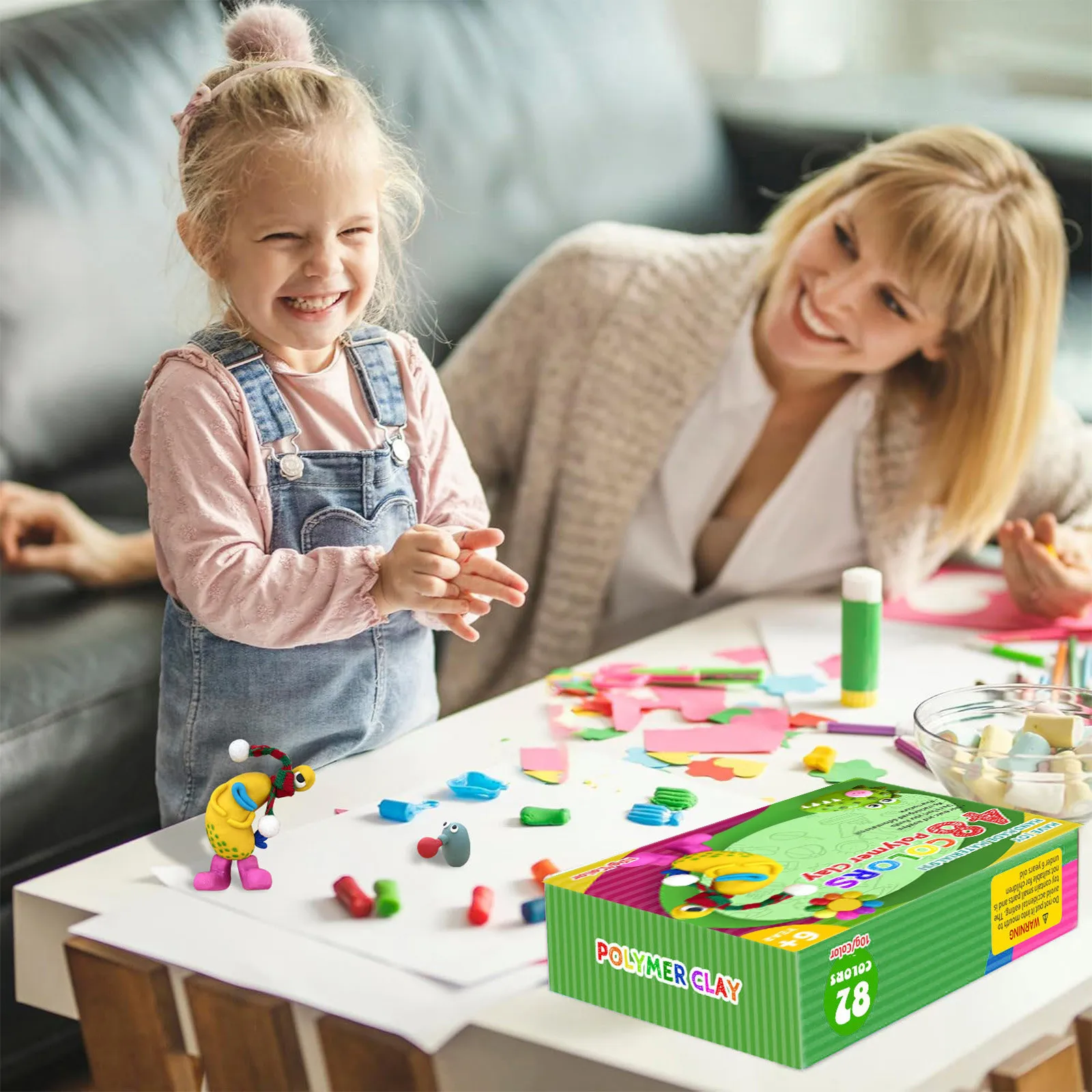 DIY Oven Bake Polymer Clay Kit – Colorful Blocks with Tools for Jewelry & Crafts - Image 2