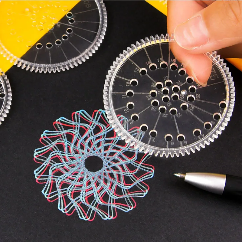 Geometric Spirograph Drawing Kit – Creative Gear Wheel Art Set for Kids - Image 16