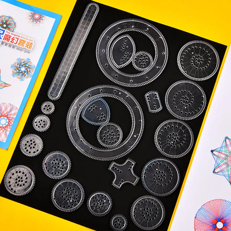 Geometric Spirograph Drawing Kit – Creative Gear Wheel Art Set for Kids - Image 15