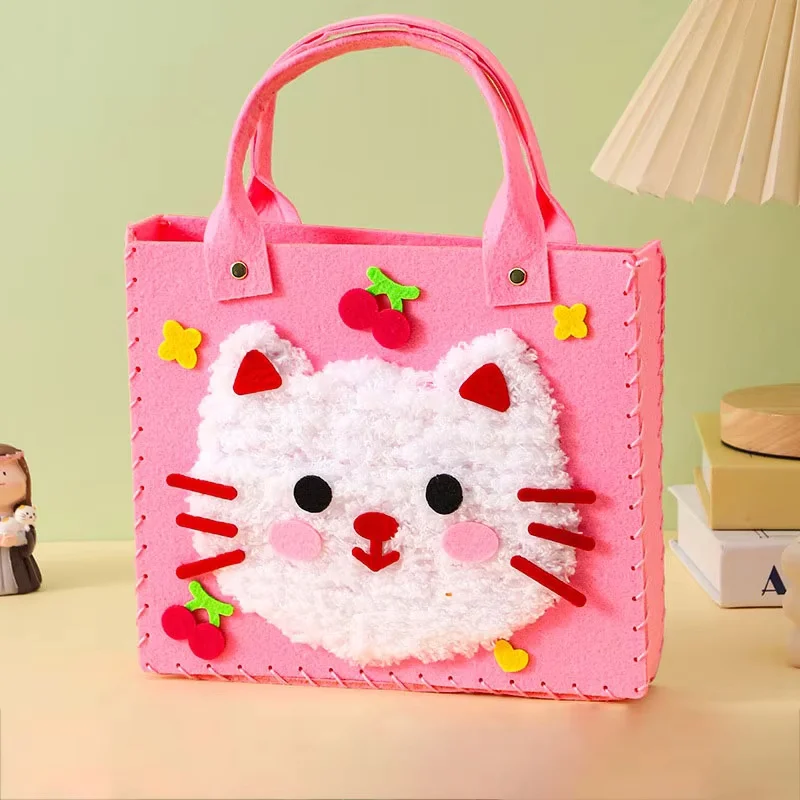 DIY Felt Sewing Handbag Kit – Cute Animal Craft Set for Girls (Beginner Sewing) - Image 11