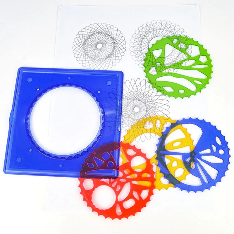 Geometric Spirograph Drawing Kit – Creative Gear Wheel Art Set for Kids - Image 3