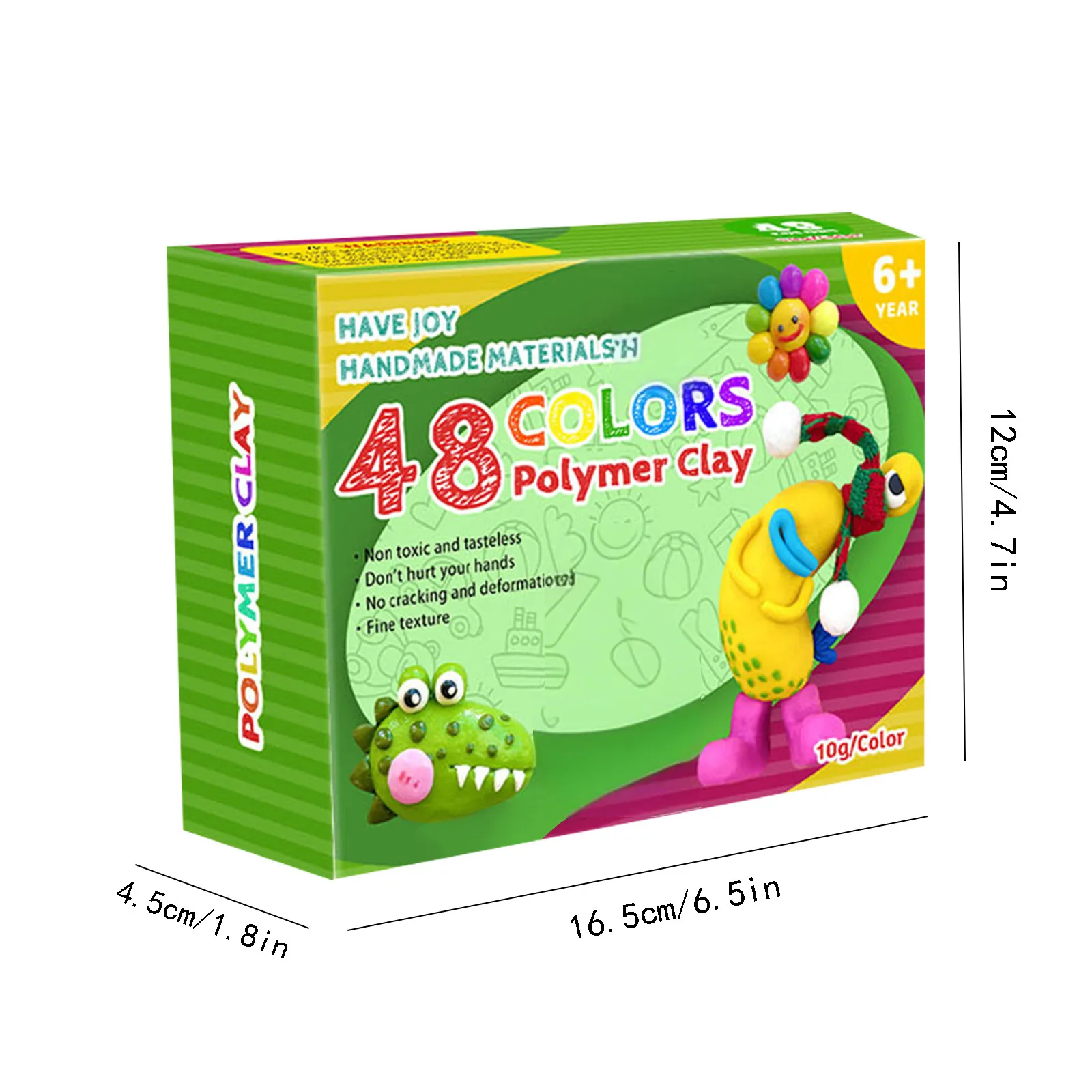 DIY Oven Bake Polymer Clay Kit – Colorful Blocks with Tools for Jewelry & Crafts - Image 3