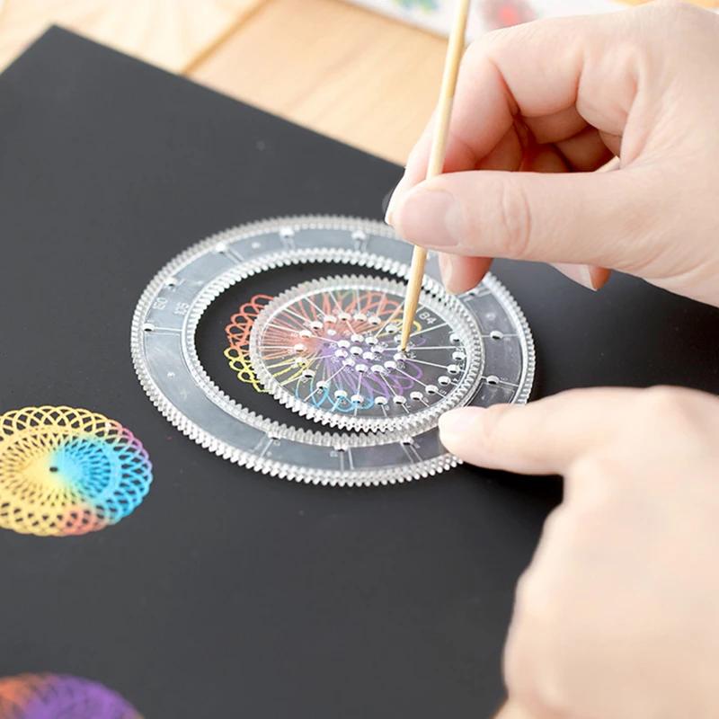 Geometric Spirograph Drawing Kit – Creative Gear Wheel Art Set for Kids - Image 19