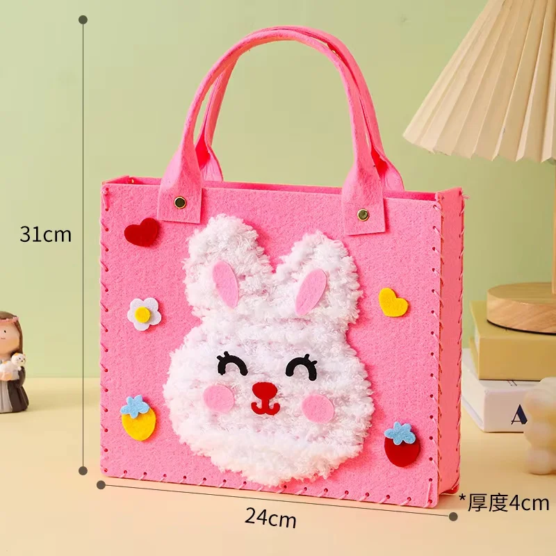 DIY Felt Sewing Handbag Kit – Cute Animal Craft Set for Girls (Beginner Sewing) - Image 5