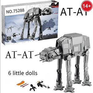 1267PCS Motorized AT-AT Walker Building Blocks Set – Star Wars Empire Hoth Battle Model Kit