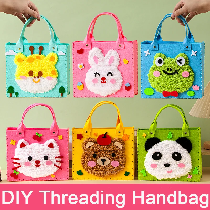 DIY Felt Sewing Handbag Kit – Cute Animal Craft Set for Girls (Beginner Sewing) - Image 3