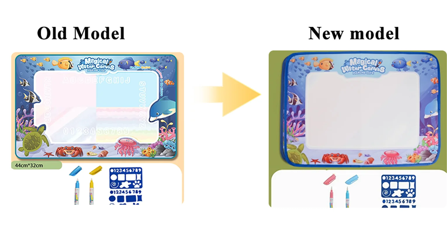 Magic Water Drawing Mat – Large Reusable Doodle Board with Pens (Mess-Free Educational Toy) - Image 8