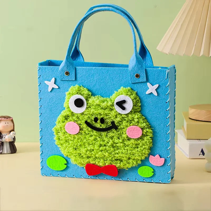 DIY Felt Sewing Handbag Kit – Cute Animal Craft Set for Girls (Beginner Sewing) - Image 12