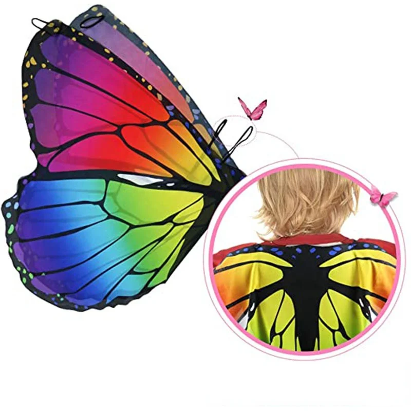 Girls Children Butterfly Wings Tutu Skirt Mask School Performance Dance Party Dress Up Girl Halloween Costume 2 -8 yeas - Image 11