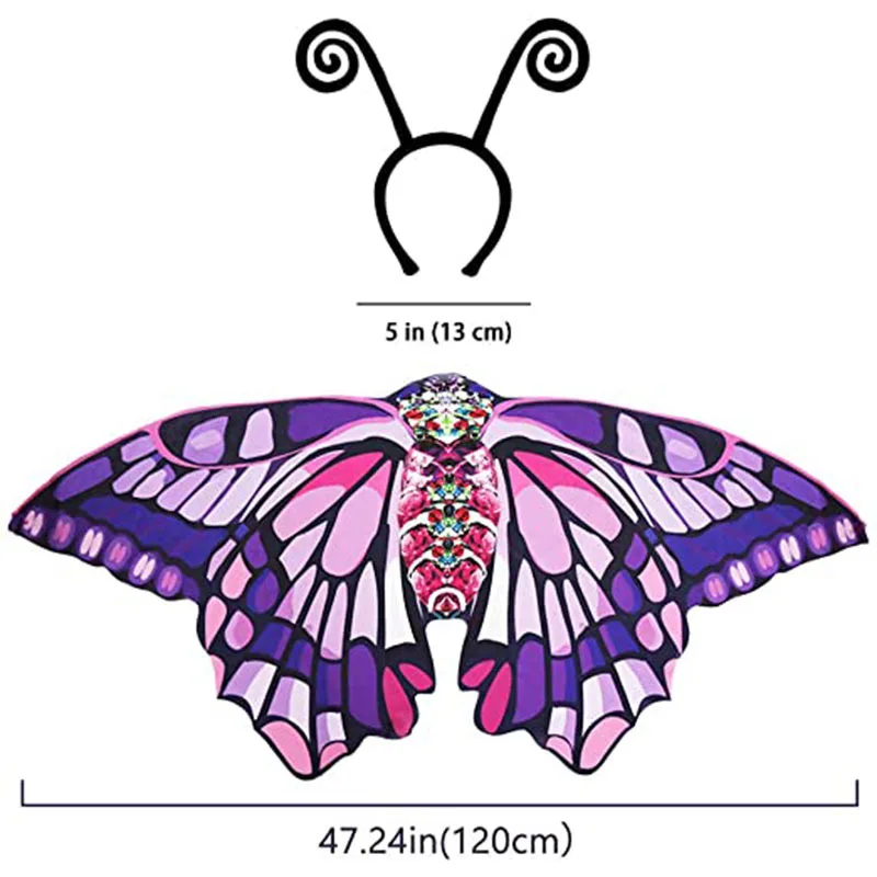 Girls Children Butterfly Wings Tutu Skirt Mask School Performance Dance Party Dress Up Girl Halloween Costume 2 -8 yeas - Image 16