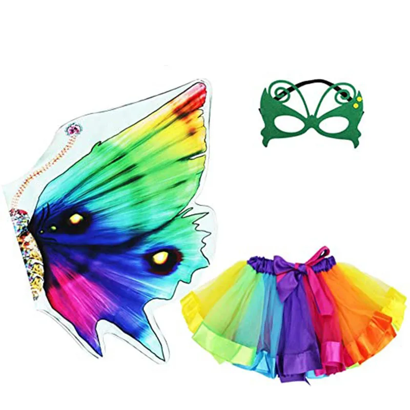 Girls Children Butterfly Wings Tutu Skirt Mask School Performance Dance Party Dress Up Girl Halloween Costume 2 -8 yeas - Image 12
