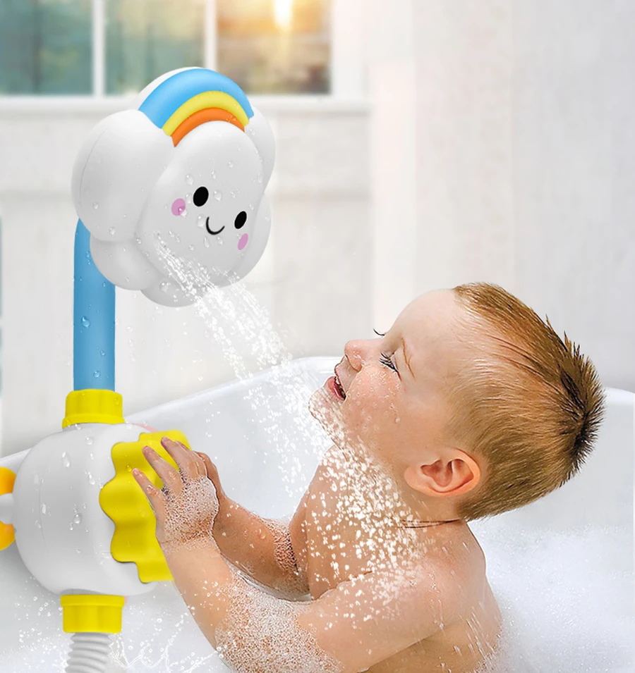New Bath Toys for Baby Water Game Clouds Model Faucet Shower Water Spray Toy For Children Squirting Sprinkler Bathroom Kids Gift - Image 7