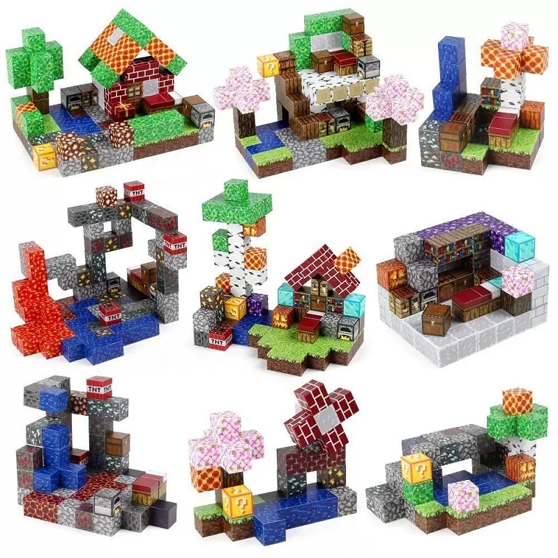 Magnetic building blocks toy building blocks full set of children's DIY assembly toy building blocks table building games June 1 - Image 9