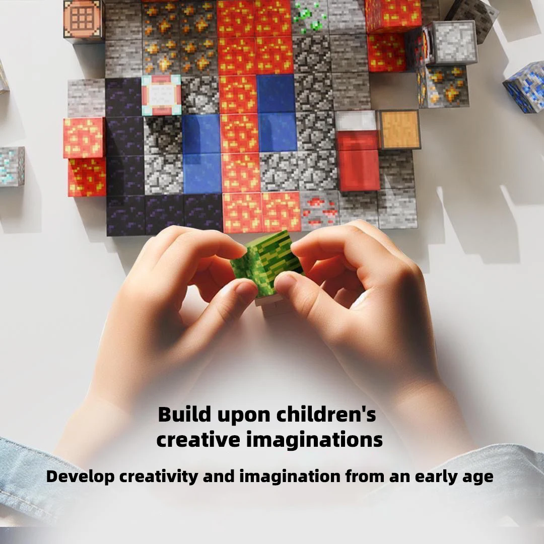 Magnetic building blocks toy building blocks full set of children's DIY assembly toy building blocks table building games June 1 - Image 3