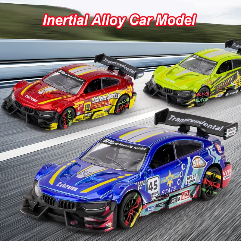 2025 New Simulation Alloy Car Model Inertia Pull Back Racing Car Toy Children's Educational Car Toy Ornaments Birthday Gift - Image 10