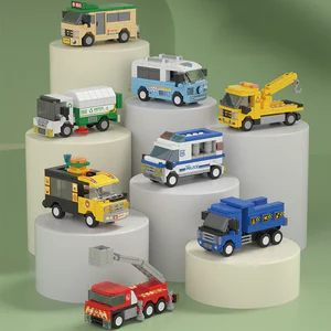 8 puzzle toys, building blocks, sliding cars, city themed simulation vehicles, exquisite interior decorations, holiday gifts