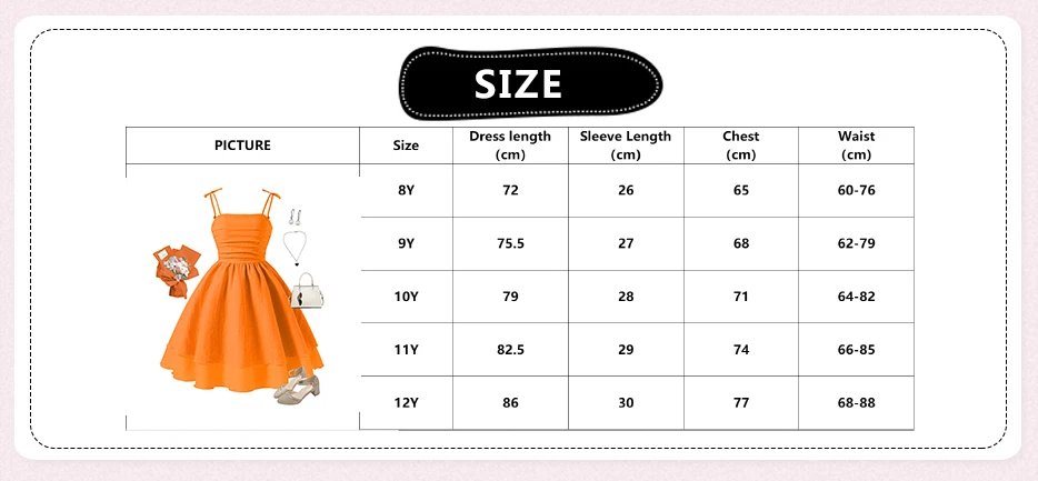 Summer New Kids Clothing Solid Color Sling Princess Dress For Girls 8-12 Years Sweet Style Vacation Set Birthing Party Clothing - Image 11