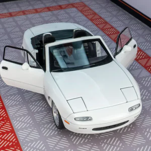 1:32 Mazda MX5 Supercar Alloy Die Cast Toy Car Model Sound and Light Pull Back Toy Collectibles Birthday gift