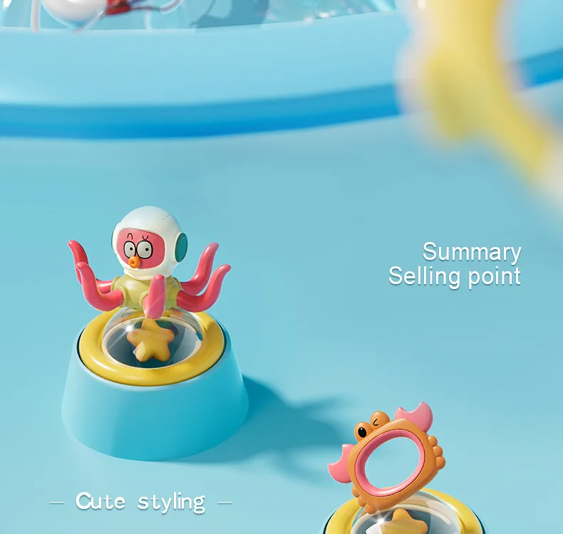 Octopus ring water play toy, baby bath floating throw ring octopus water play toy, bathroom concentration and intelligence toy - Image 10