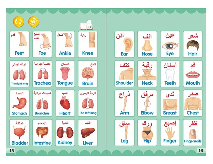 Arabic English Letters Alphabet Kids Ebook Reading Machines Multi Function Learning Baby Early Education Toys - Image 13
