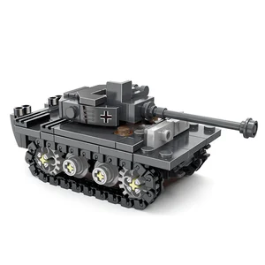 World War 2 WW2 Army Military Soldiers SAWT Soldiers The King Tiger Heavy Tank DIY Model Building Blocks Bricks Children'S Toys