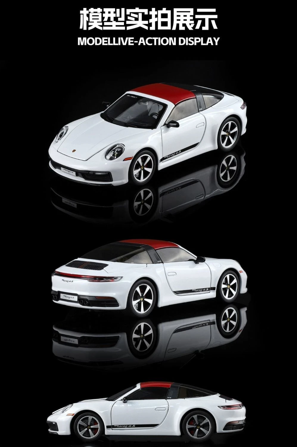 1:32 folding convertible Porsche 911 Alloy car Model simulation Sound& light Fashion Exquisite collectibles Boys Toy Gift - Image 16