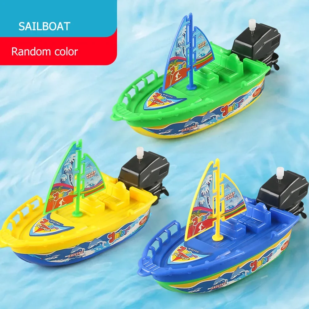 WindUp Speed Boat Toy Floating Bath Shower Companion Kids Water Play Activity Classic Clockwork Toy Boys Birthday Gift - Image 23