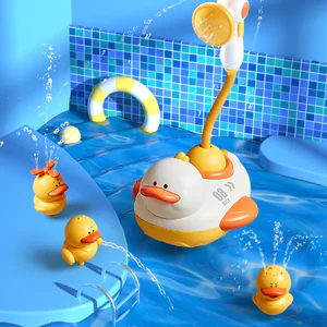 2 Styles Cute Water Bath Duck Shower Electric Spray Bathroom Kids Baby Toy Bathtub New Game Faucet Swimming for Girl Gift