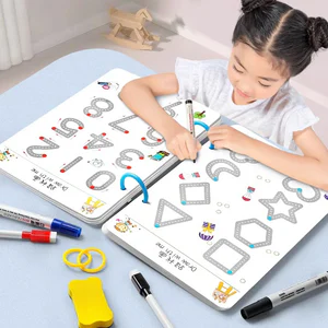 32-Page Reusable Magic Practice Notebook Set | Whole Brain Development, Writing Training, and Art Education Handbook | Learn Writing Skills, Paper Materials, Durable Binding | Color Pages | Christmas Gifts
