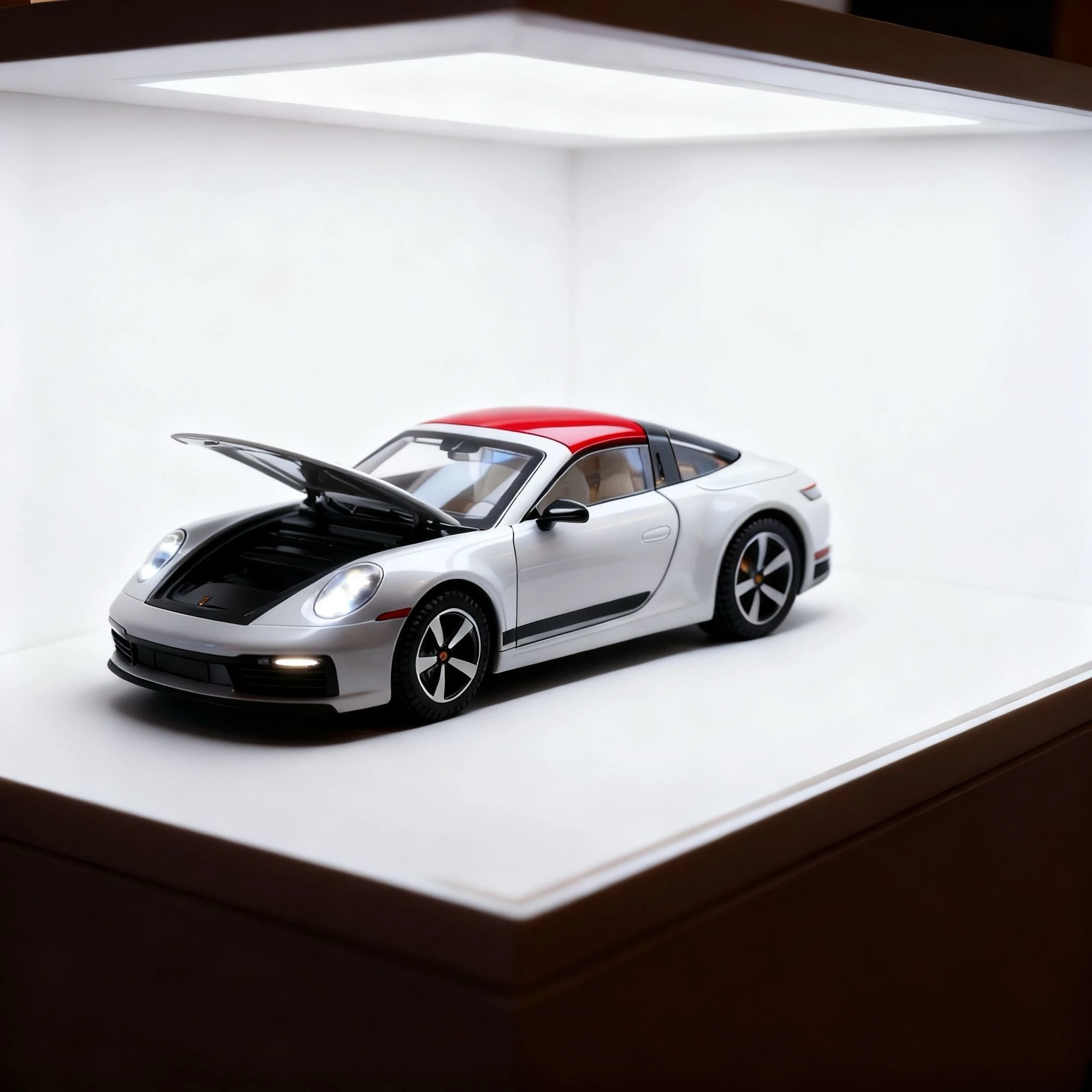 1:32 folding convertible Porsche 911 Alloy car Model simulation Sound& light Fashion Exquisite collectibles Boys Toy Gift - Image 5