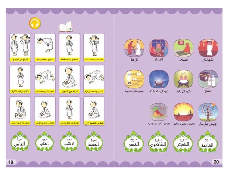 Arabic English Letters Alphabet Kids Ebook Reading Machines Multi Function Learning Baby Early Education Toys - Image 14