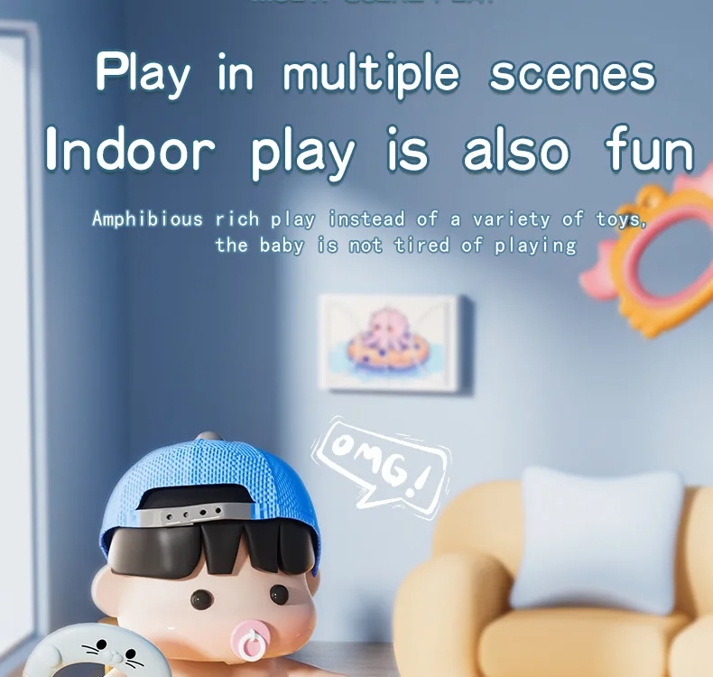 Octopus ring water play toy, baby bath floating throw ring octopus water play toy, bathroom concentration and intelligence toy - Image 19