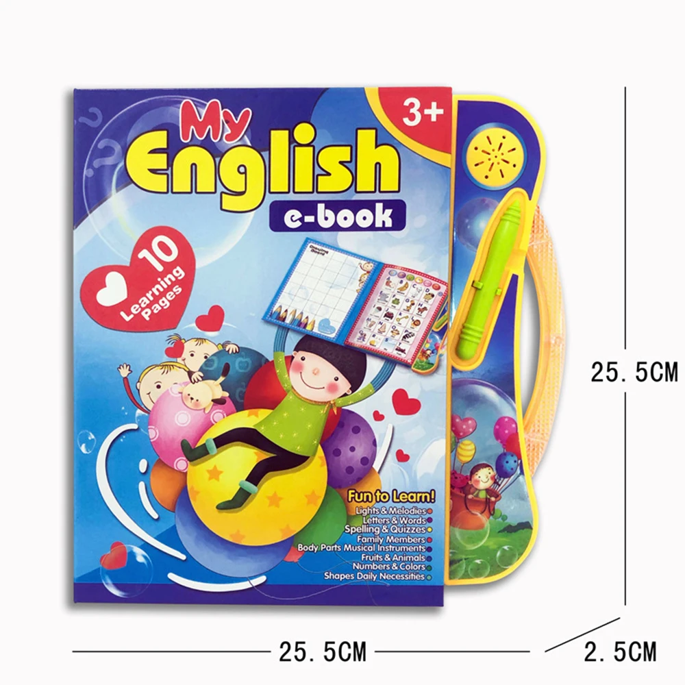New English Cartoon Point Reading Book Children Early Education Finger Touch Learning Language Multifunctional E-book Toy Gift - Image 15