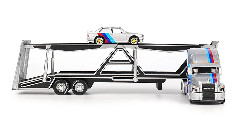 Maisto 1:64 1993 454 INTERNATIONAL LONESTAR Transport Casting Manufacturing Trailer Model Simulation Model Alloy Car Collection - Image 22