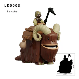 LK0003 Bantha Building Blocks G0154 Kit Fisto G0157 Darth Desolous MB2005 Plo Koon MB2006 Bricks Toys