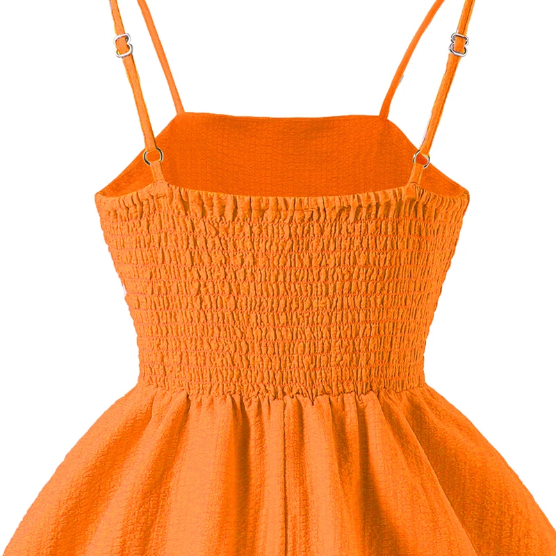 Summer New Kids Clothing Solid Color Sling Princess Dress For Girls 8-12 Years Sweet Style Vacation Set Birthing Party Clothing - Image 20