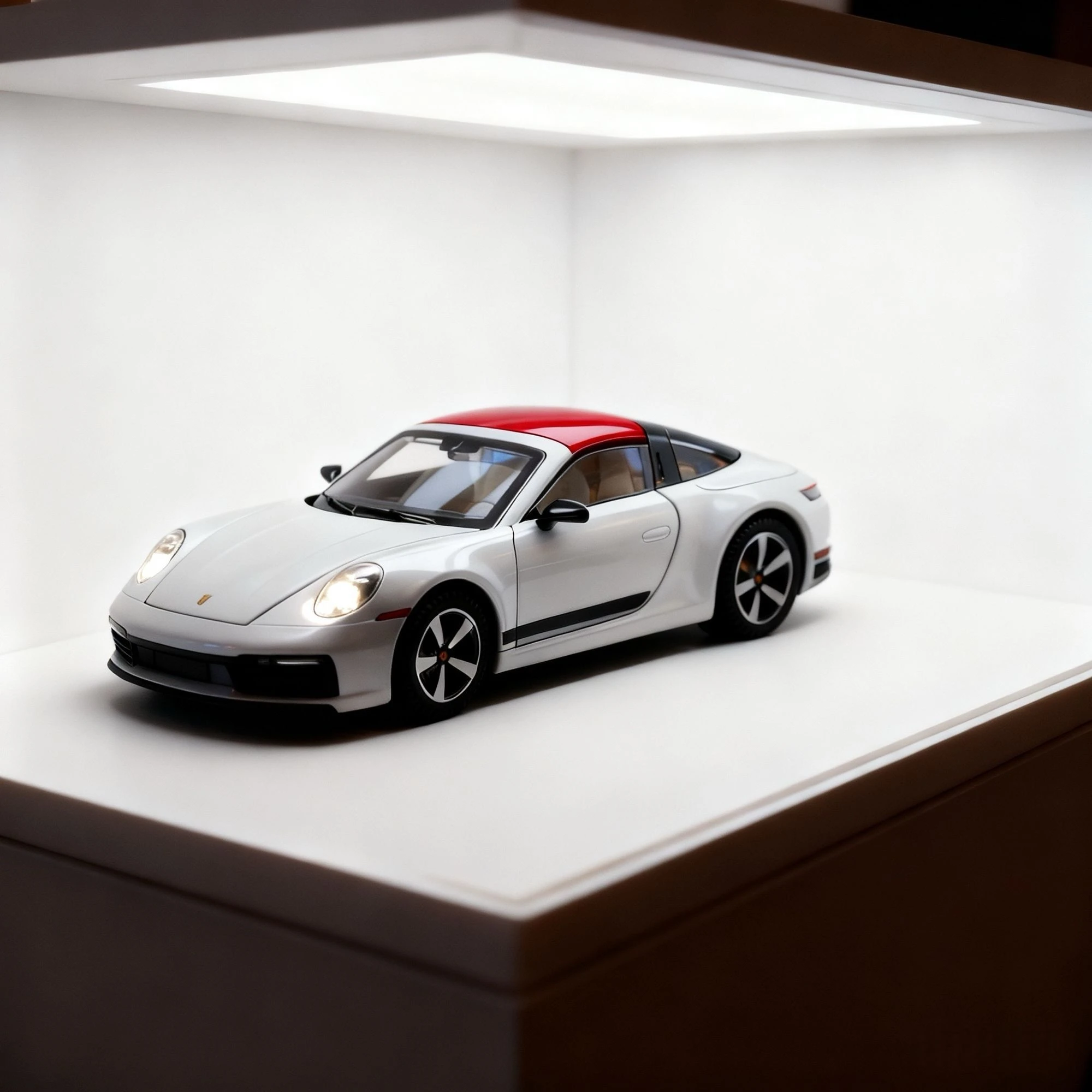 1:32 folding convertible Porsche 911 Alloy car Model simulation Sound& light Fashion Exquisite collectibles Boys Toy Gift - Image 2